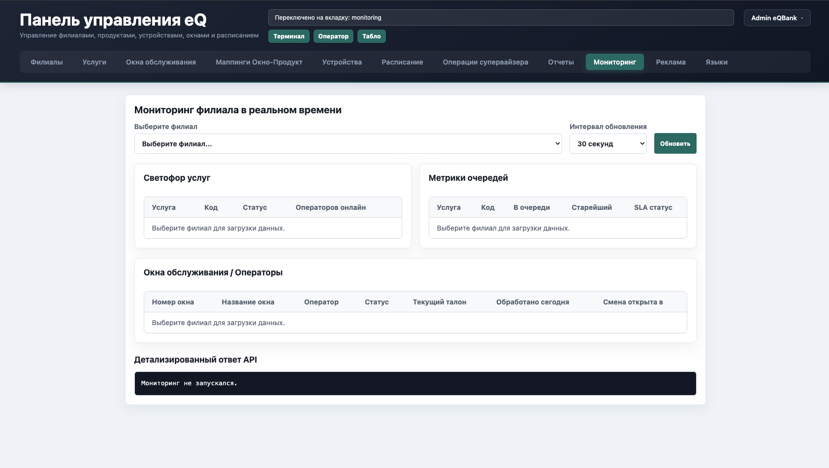 Мониторинг работы персонала